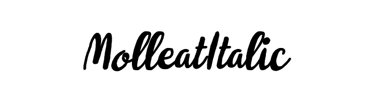 Molleat Italic  フリーフォントのダウンロード