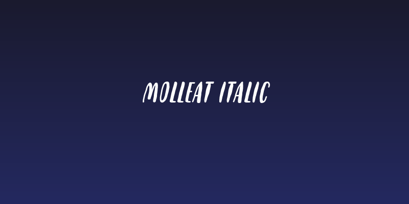 Molleat Italic Social Header