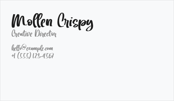 Mollen Crispy Business Card