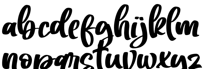 Mollen Crispy Font LOWERCASE