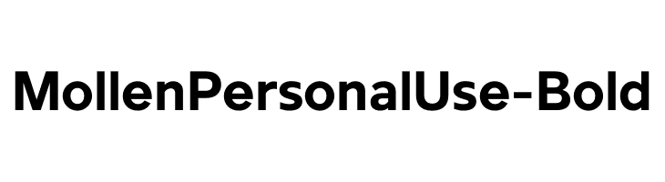 MollenPersonalUse-Bold  免费字体下载