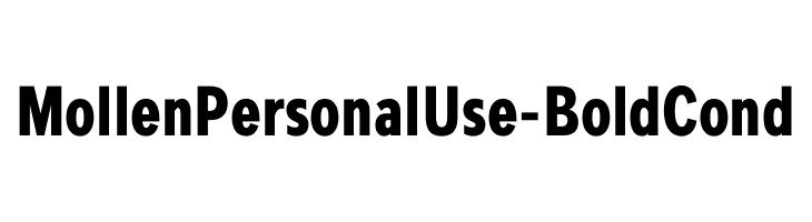 MollenPersonalUse-BoldCond  baixar fontes gratis