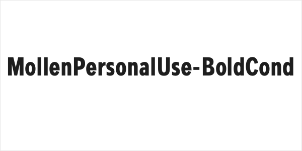 MollenPersonalUse-BoldCond Logo