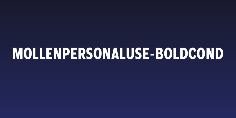 MollenPersonalUse-BoldCond Social Header