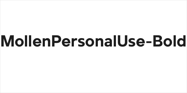 MollenPersonalUse-Bold Logo
