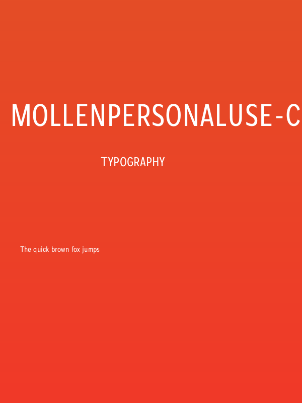 MollenPersonalUse-Condensed Poster