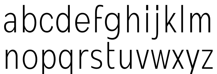 MollenPersonalUse-LightCond Font LOWERCASE