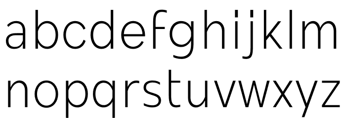 MollenPersonalUse-LightNarrow Font LOWERCASE