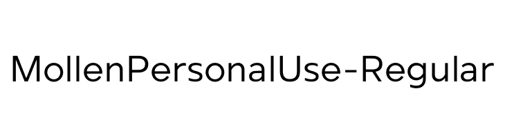 MollenPersonalUse-Regular  font caratteri gratis