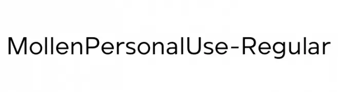 MollenPersonalUse-Regular  Скачать бесплатные шрифты