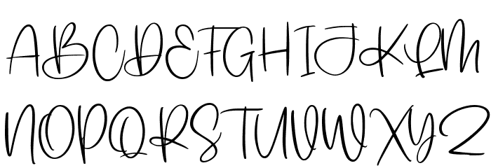 Molliena Font UPPERCASE