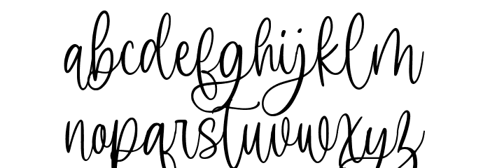 Molliena Font LOWERCASE