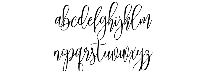 MollindaScriptDemo Font LOWERCASE