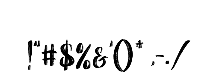 Molliquam Font OTHER CHARS