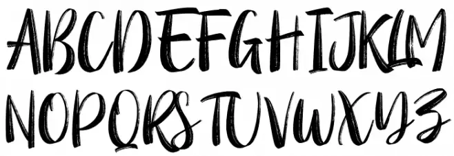 Molliquam Schriftart Groß