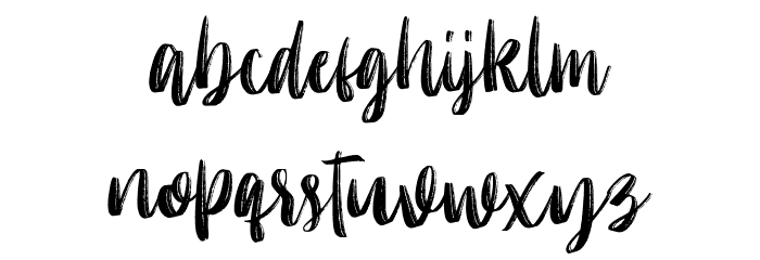 Molliquam Font LOWERCASE