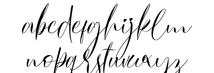 Mollitha Demo Font LOWERCASE