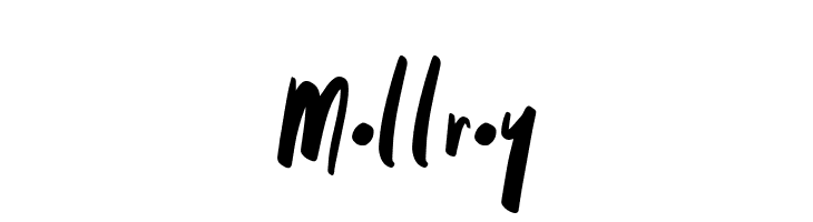 Mollroy  フリーフォントのダウンロード