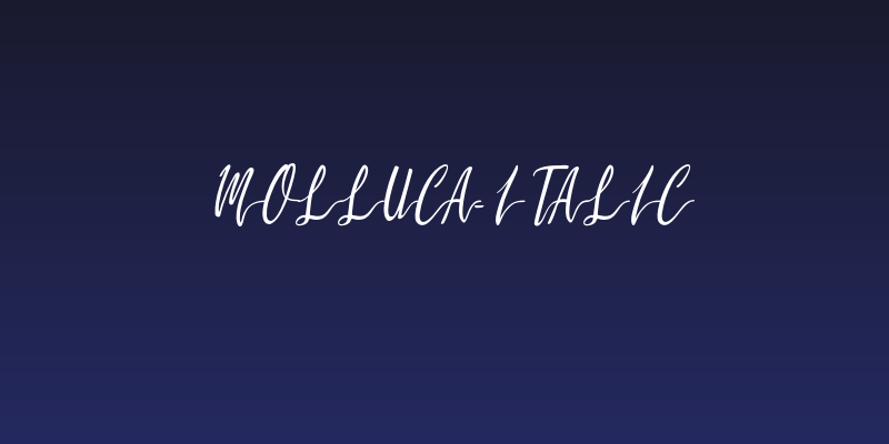 Molluca-Italic Social Header