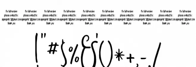 Molluca Font OTHER CHARS