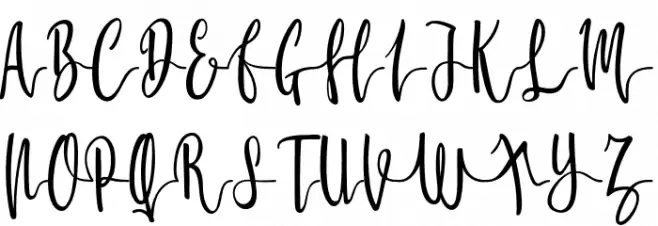 Molluca Schriftart Groß