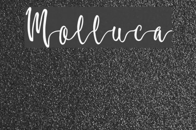Molluca Font examples