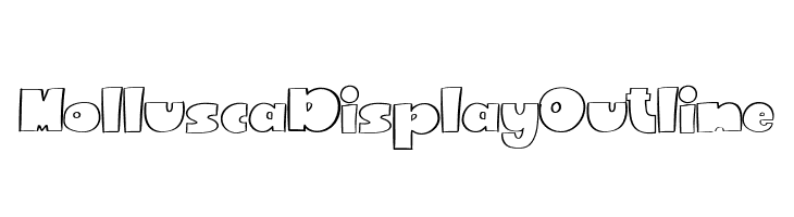 Mollusca Display Outline  フリーフォントのダウンロード