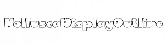 Mollusca Display Outline  Frei Schriftart Herunterladen
