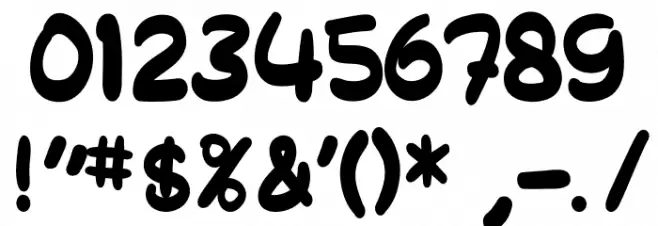 Molly Jack Regular Font OTHER CHARS