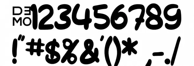 Molly Jack_Regular_Demo Font OTHER CHARS