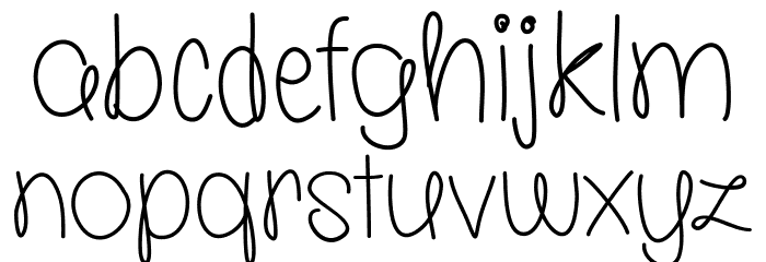 Molly is the Best Bold Font LOWERCASE
