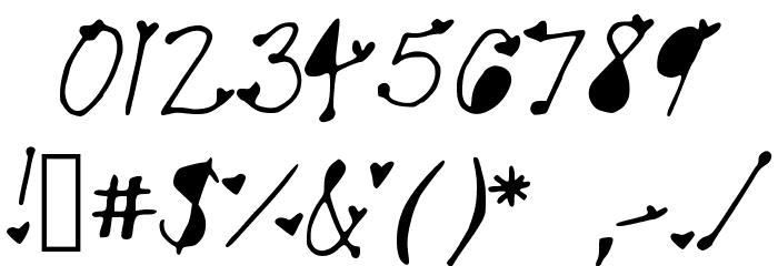 MollyMFont Font OTHER CHARS