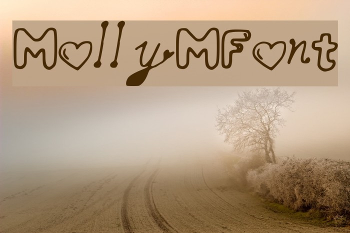 MollyMFont Font examples