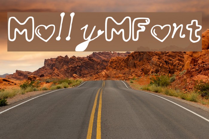 MollyMFont Font examples