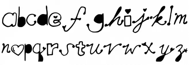 MollyMFont Caratteri MINUSCOLO