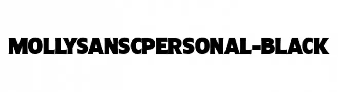 MollySansCPERSONAL-Black  font caratteri gratis