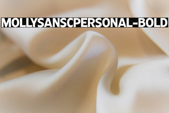 MollySansCPERSONAL-Bold Example 2