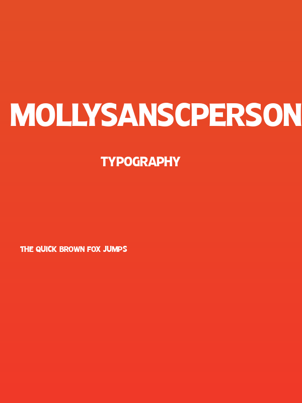 MollySansCPERSONAL-Bold Poster