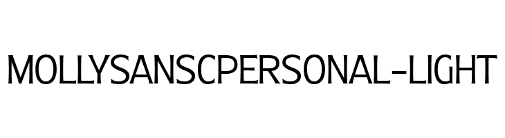 MollySansCPERSONAL-Light  font caratteri gratis