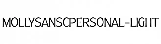 MollySansCPERSONAL-Light  font caratteri gratis