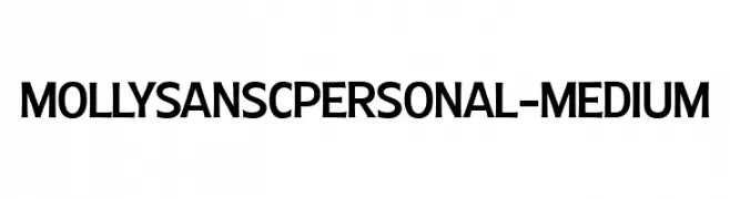 MollySansCPERSONAL-Medium  font caratteri gratis