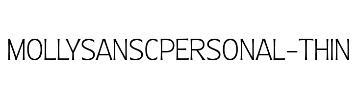 MollySansCPERSONAL-Thin  font caratteri gratis