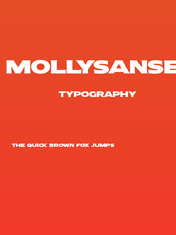 MollySansEPERSONAL-Black Poster