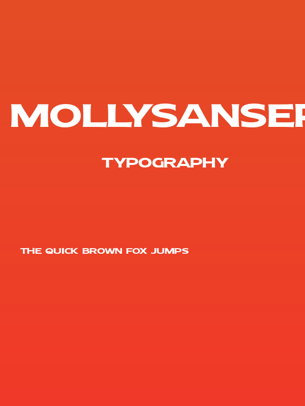 MollySansEPERSONAL-Bold Poster