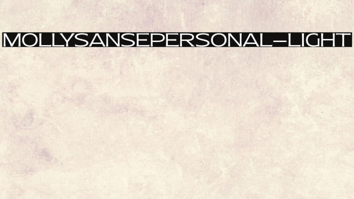 MollySansEPERSONAL-Light Example 3