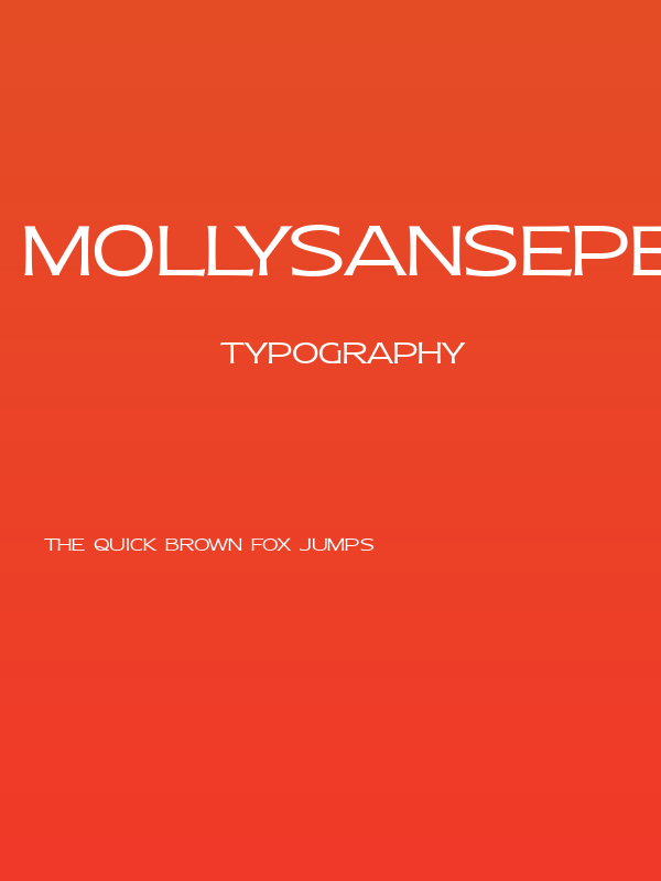 MollySansEPERSONAL-Light Poster