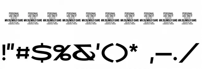 MollySansEPERSONAL-Medium Font OTHER CHARS
