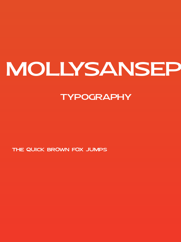 MollySansEPERSONAL-Medium Poster