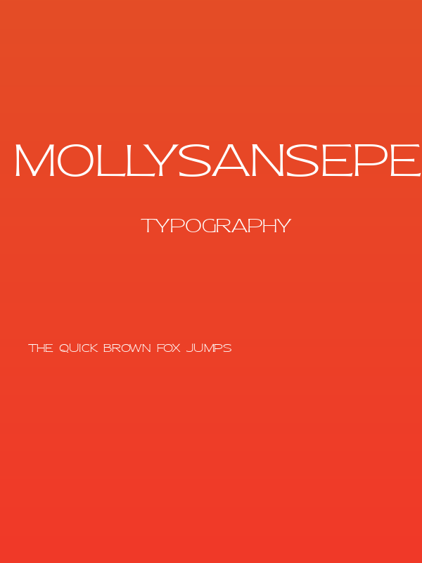 MollySansEPERSONAL-Thin Poster