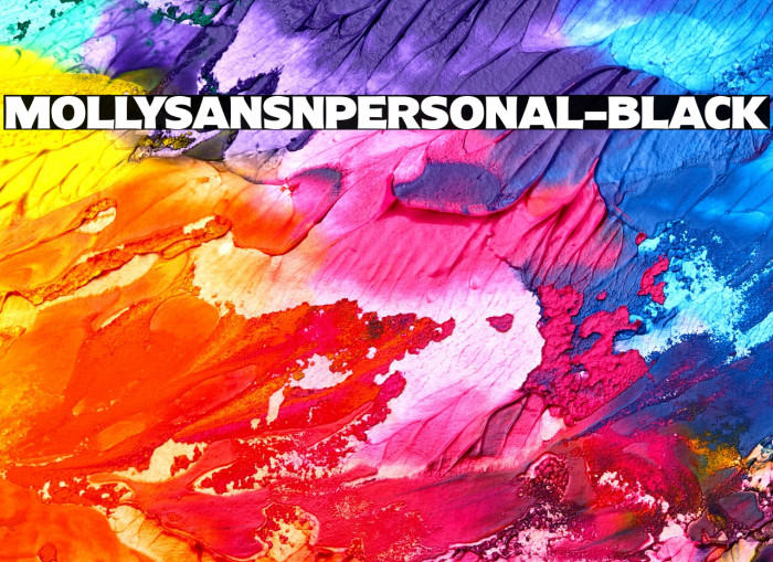 MollySansNPERSONAL-Black Example 2